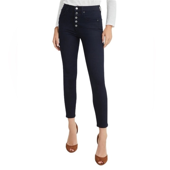 Veronica Beard Black Debbie Ankle Skinny High Rise Jeans  Size 26 - Picture 2 of 10